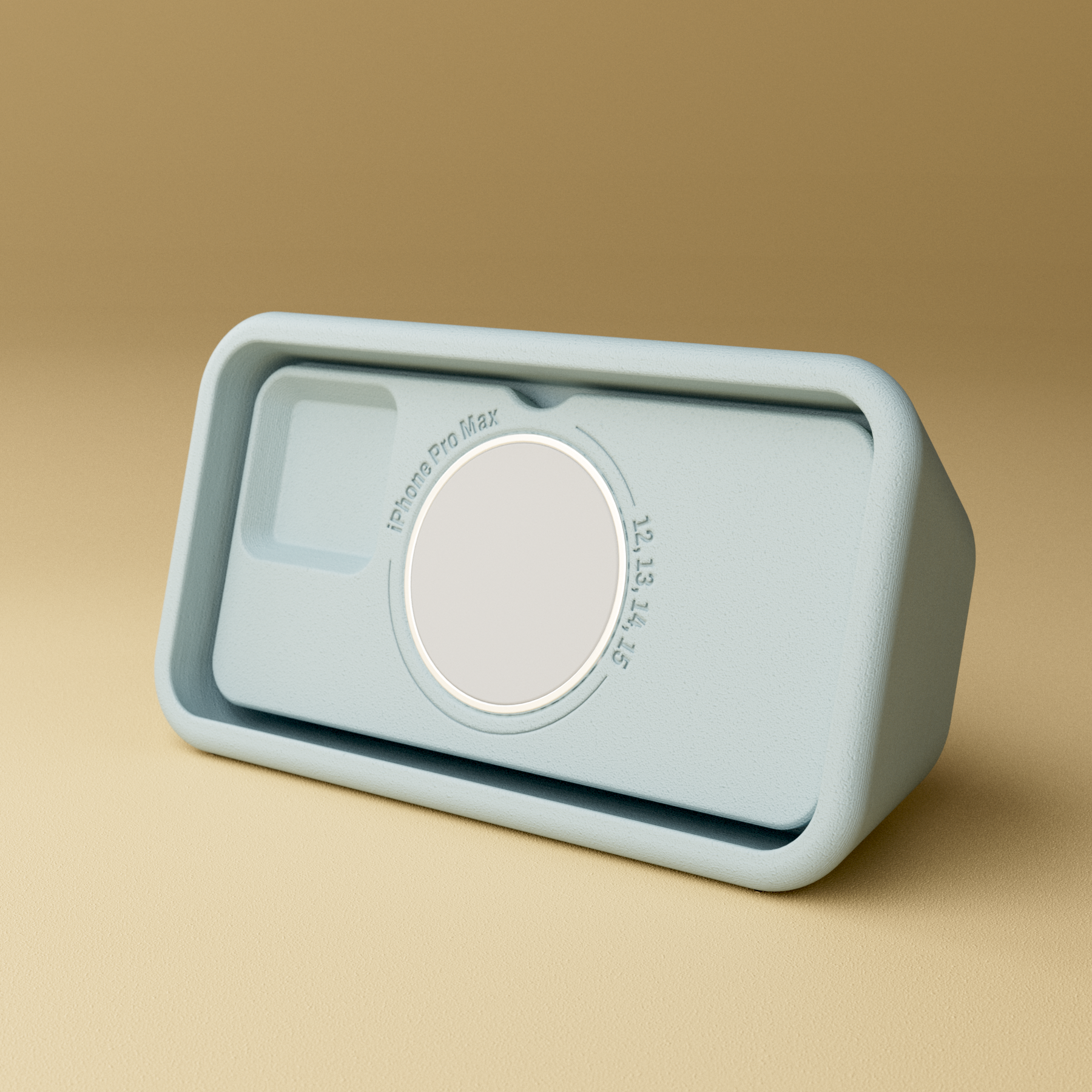 GODNAT Apple charging house i farven iPhone Pro Max 12. 13. 14 & 15 kategori Accessories